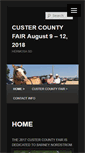 Mobile Screenshot of custercountyfair.com